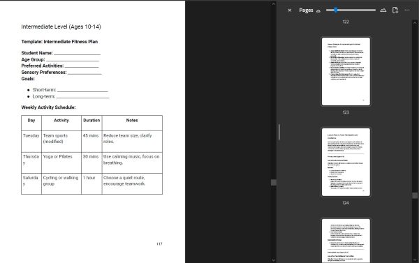 Supporting Neurodiversity in Core Subjects example pages